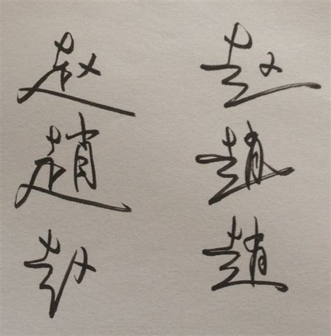赵字艺术签名步骤