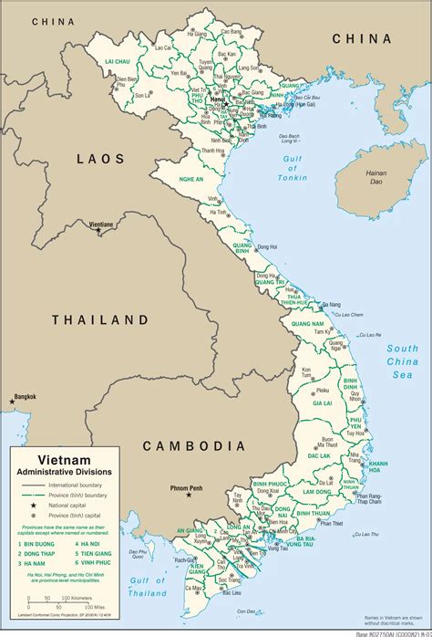 越南封土县行政地图