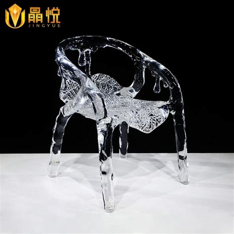 透明树脂雕塑椅子