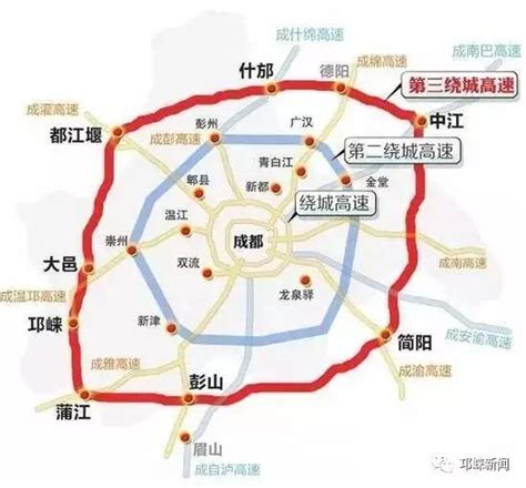 邛崃至火井高速公路规划图