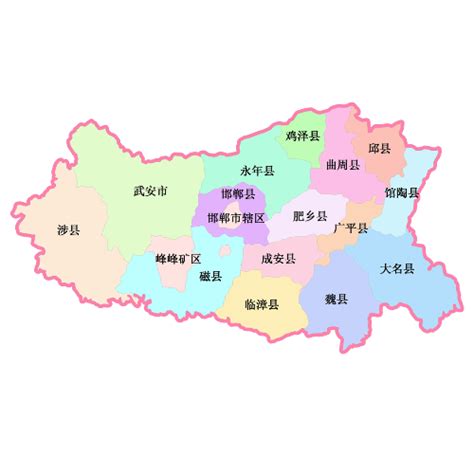 邯郸市地图全图各县