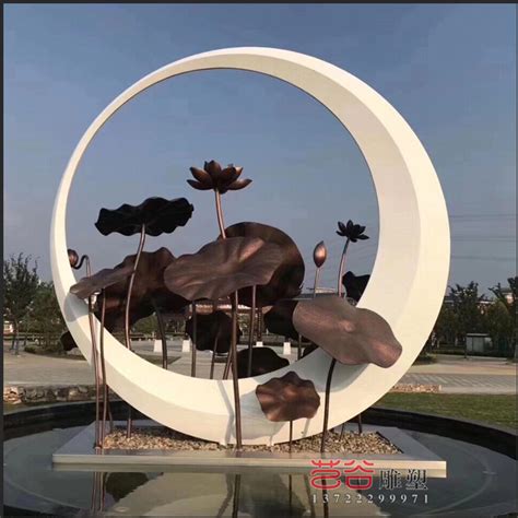 郑州不锈钢水景房地产雕塑定制