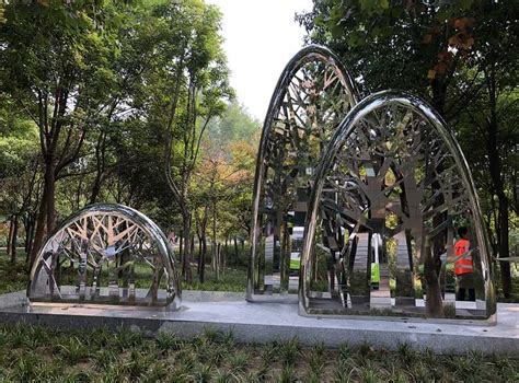 郑州公园标识镂空雕塑