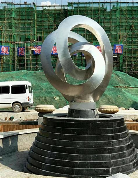 郑州水景房地产不锈钢雕塑制作
