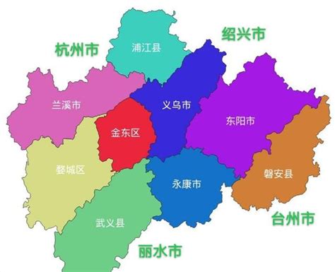金华区域图