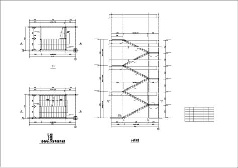 钢结构楼梯平面施工图