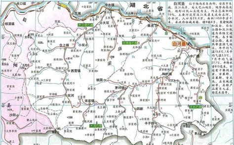 陕西白河县地图