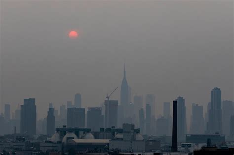 雾霾笼罩纽约图文