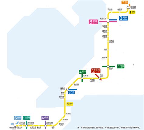 青岛地铁1号线详细站点