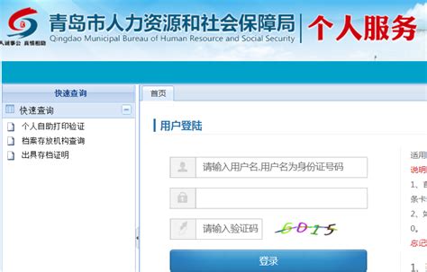 青岛社保查询个人账户登录官网