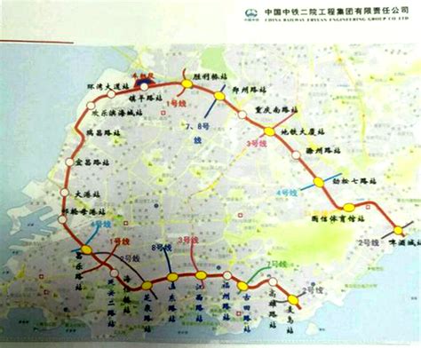 青岛5号线地铁站线路图