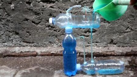 饮料瓶做循环流水