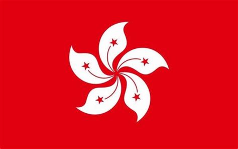 香港区旗中紫荆花什么颜色