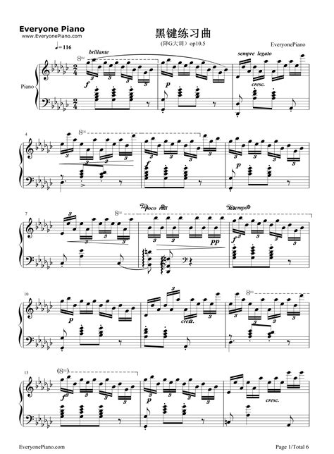 黑键练习曲简单吗