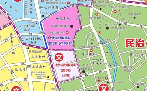 龙华新区各街道地图