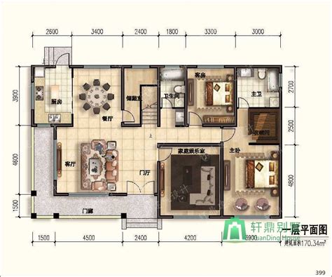 170平方米房子设计图