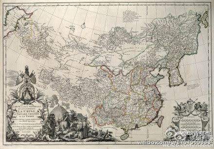 1735年的中国地图
