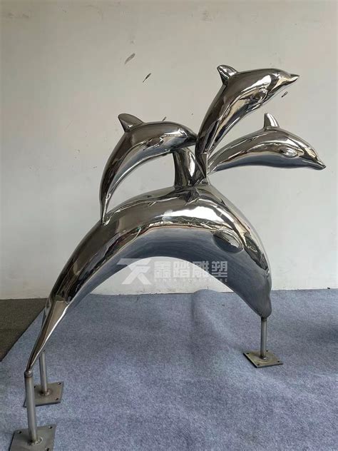 304不锈钢海豚雕塑艺术摆件