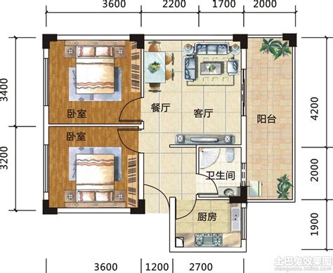 50-60平米房子设计图