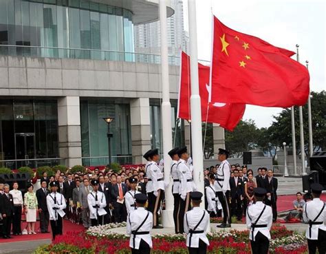 7月1日香港回归升旗仪式评价