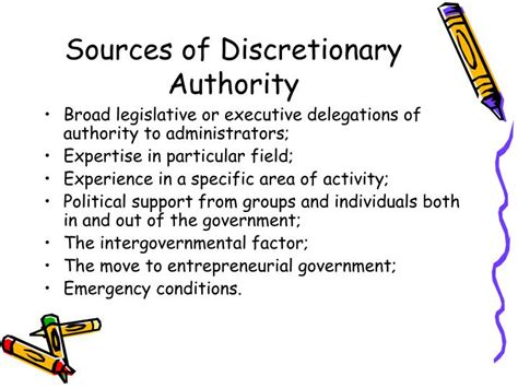 discretionary authority