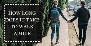 how long does it take a walk