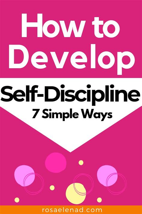 how to cultivate discipline