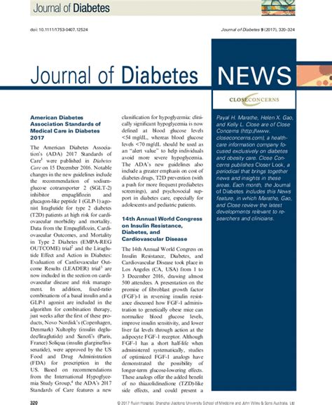 journal of diabetes treatment