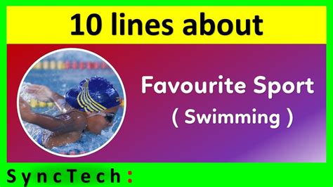 myfavorite sport is swimming