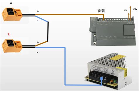 plc两个传感器串联使用接线图