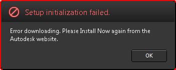setup initialization failed