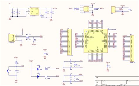 stm32 f103c8t6开发板原理图