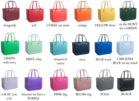 what color are the bags